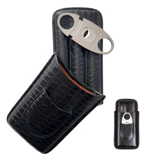 porta charutos de couro Paulinia