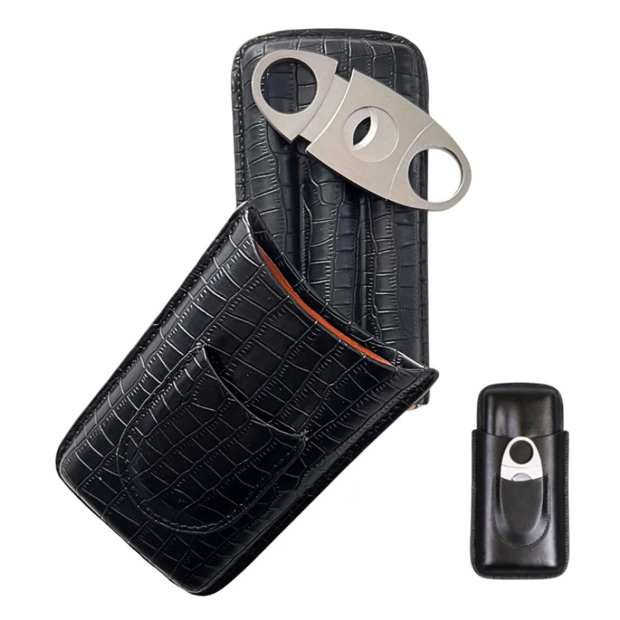 porta charutos de couro Paulinia