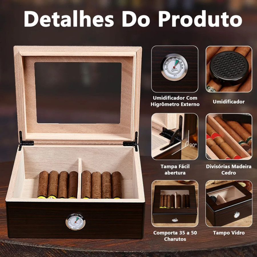 umidor de charutos Paulinia
